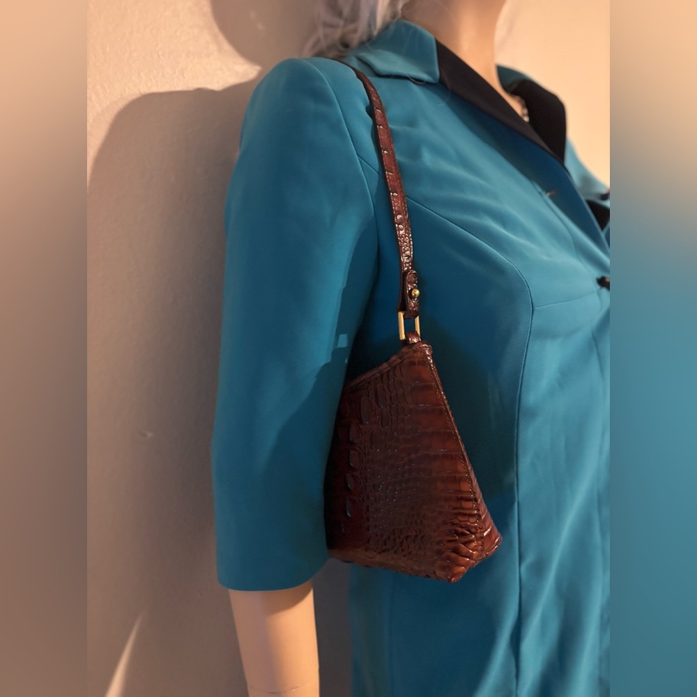 Brahmin Mini Pecan Melbourne Crocodile Handbag - Picture 4 of 16